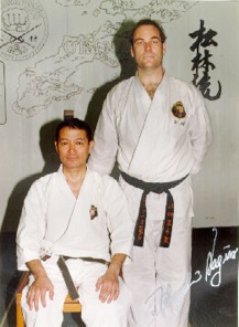 Steve Trombley with Sensei Nagamine
